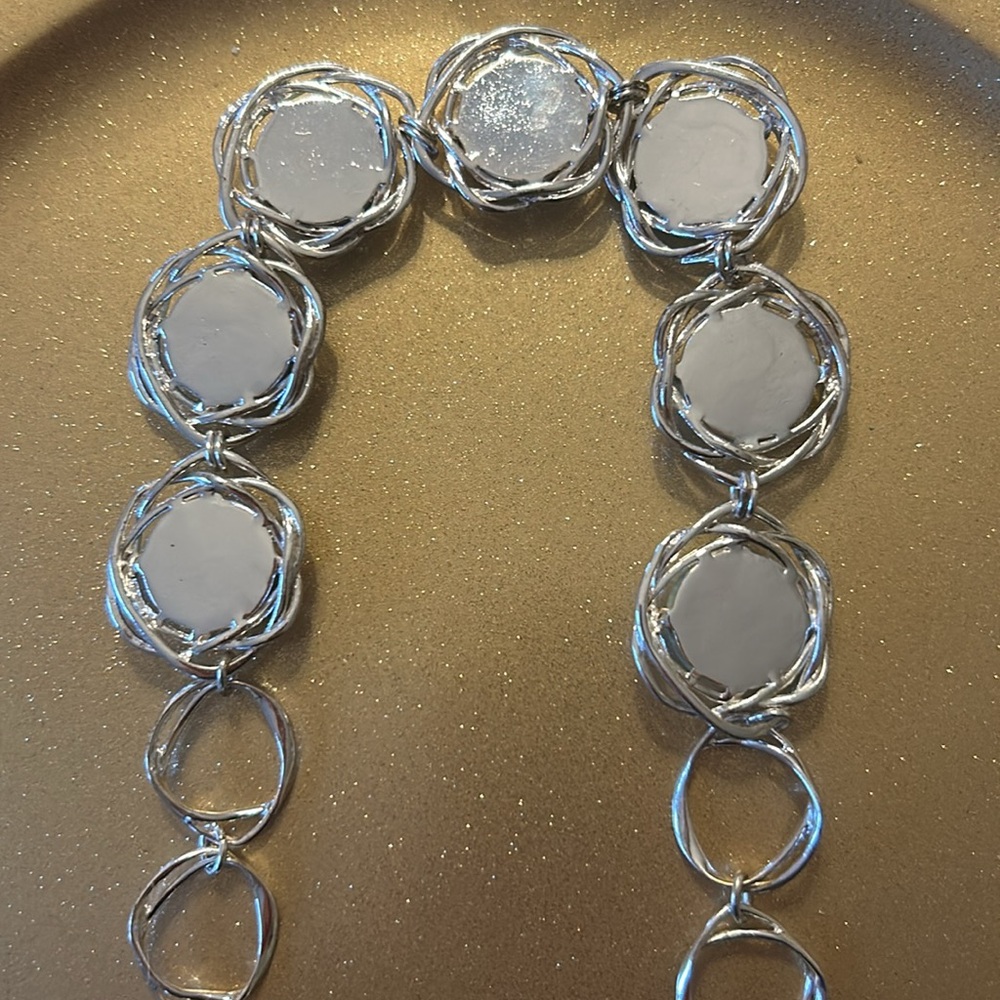 Silver and Light Blue Stone Necklace; 18” Length; Beautiful & Perfect Condition! - Picture 10 of 12